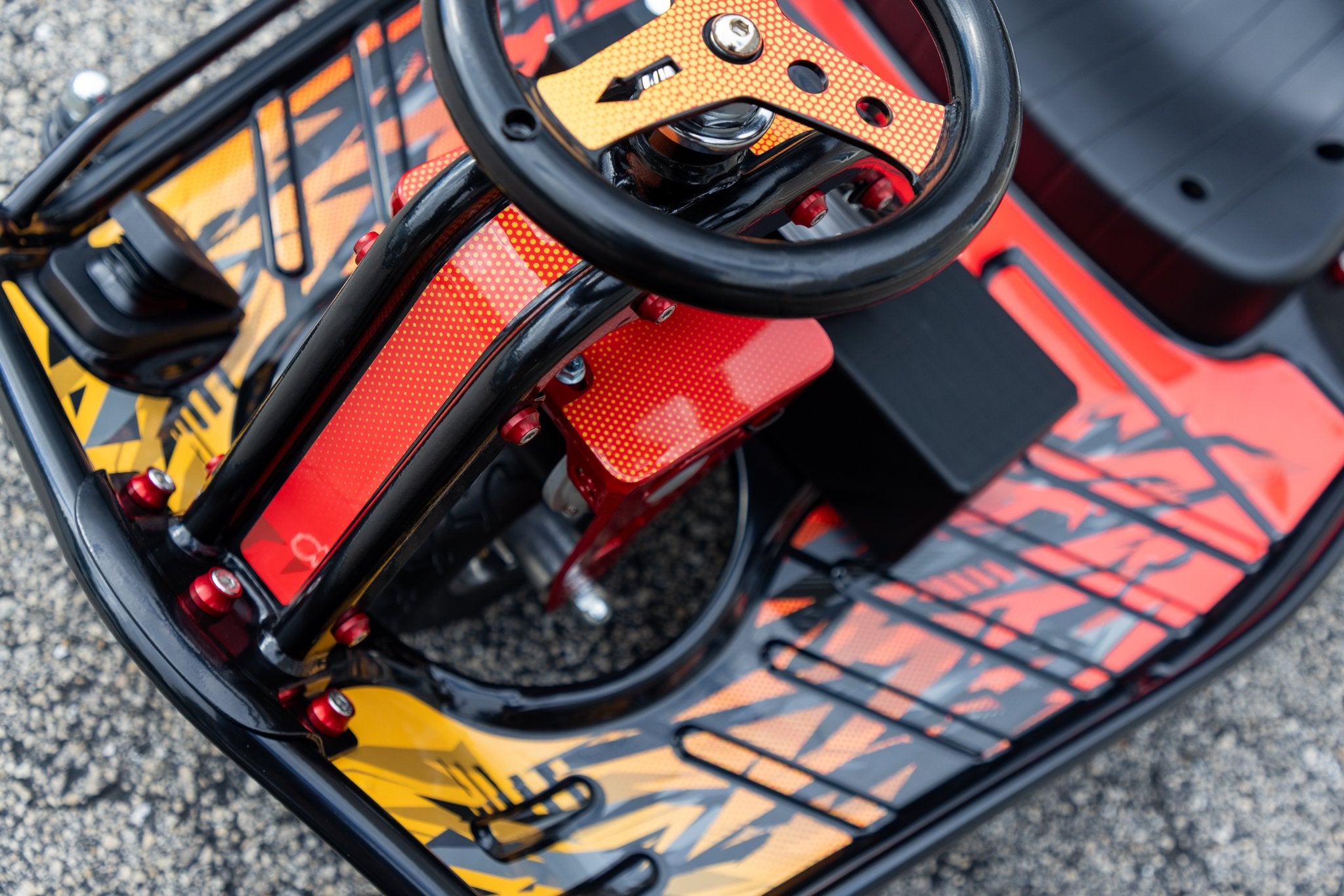 Retro Race Graphics Kit - Standard Crazy Cart