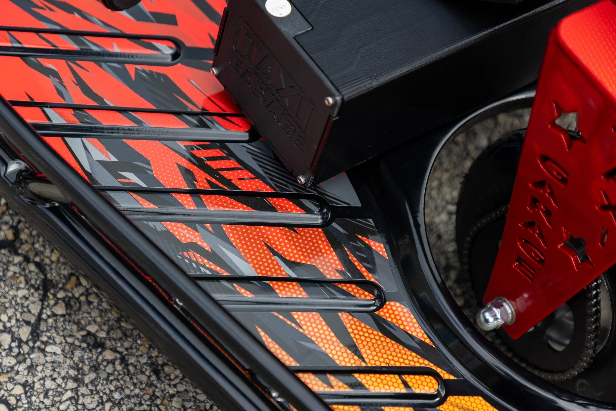 Retro Race Graphics Kit - Standard Crazy Cart