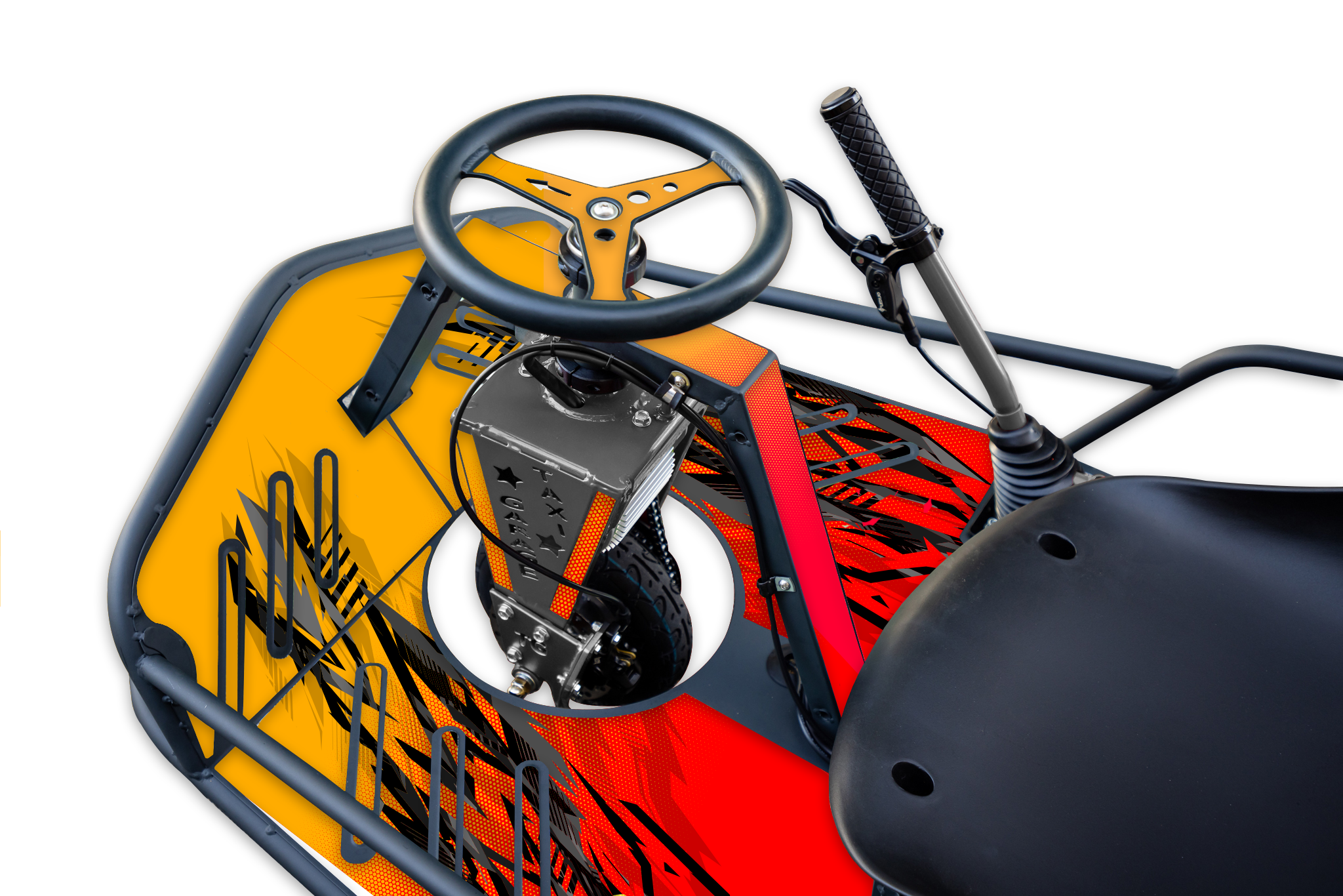 Retro Race Graphics Kit - Crazy Cart XL