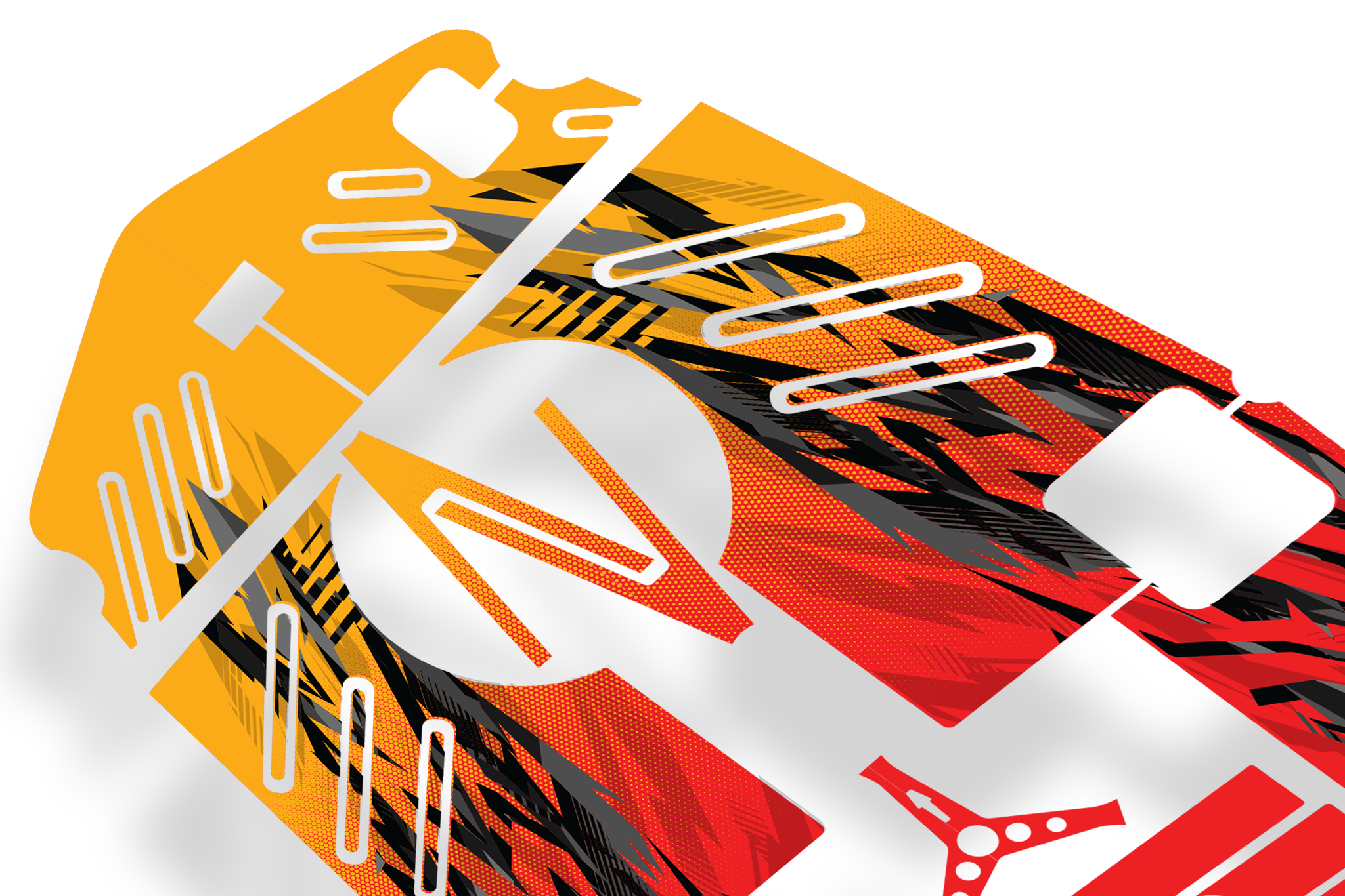 Retro Race Graphics Kit - Crazy Cart XL