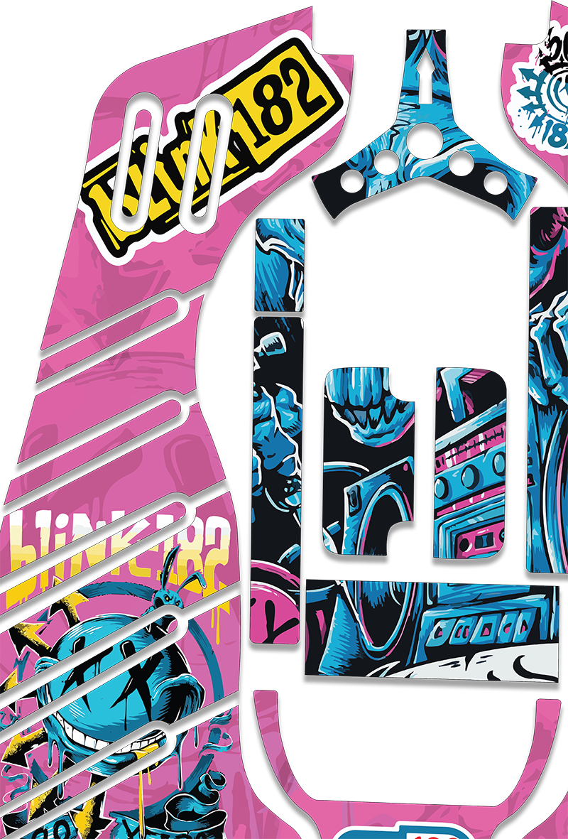 Blink 182 - Standard Crazy Cart Graphics Kit