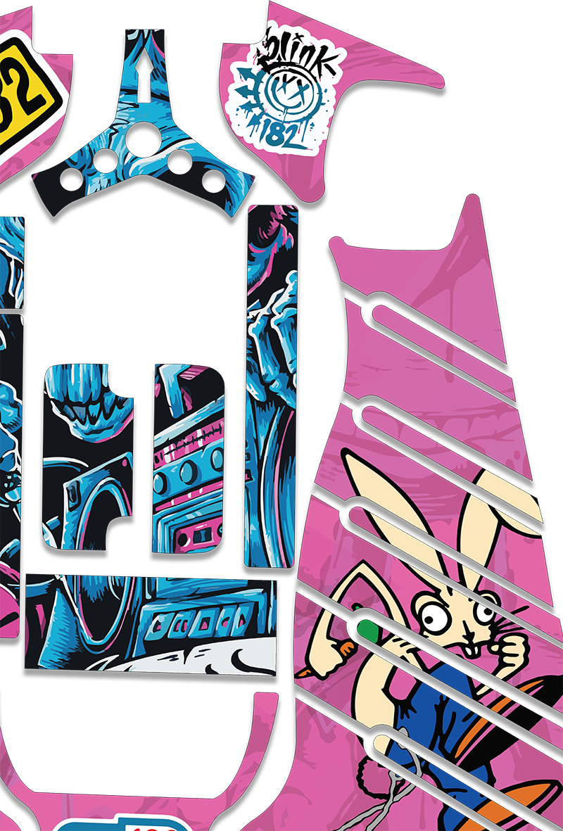 Blink 182 - Standard Crazy Cart Graphics Kit