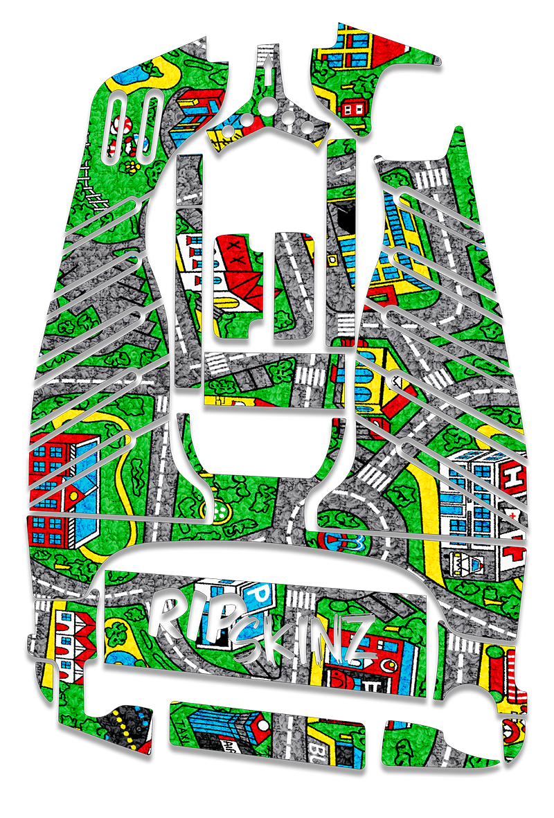 City Play Mat Graphics Kit - Standard Crazy Cart