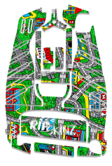 City Play Mat Graphics Kit - Standard Crazy Cart