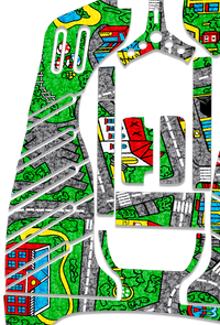 City Play Mat Graphics Kit - Standard Crazy Cart