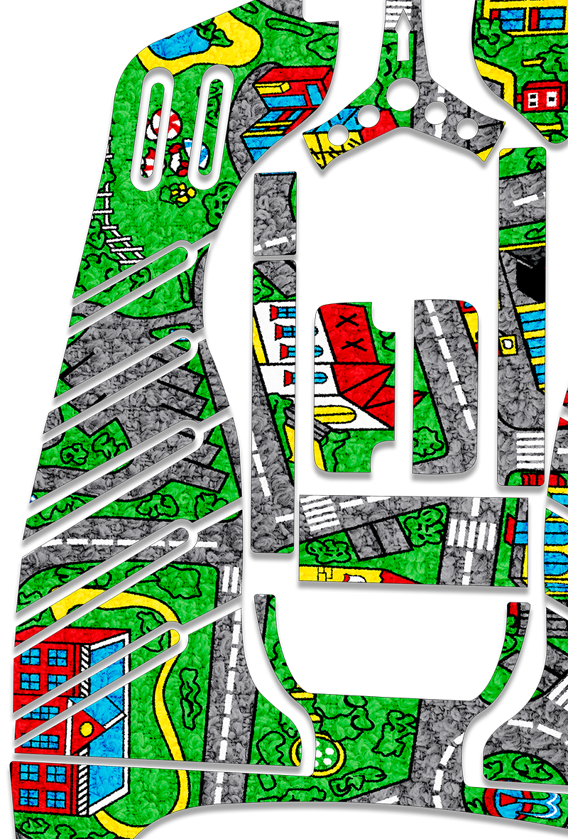 City Play Mat Graphics Kit - Standard Crazy Cart