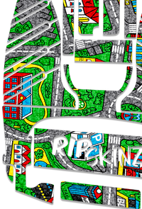 City Play Mat Graphics Kit - Standard Crazy Cart