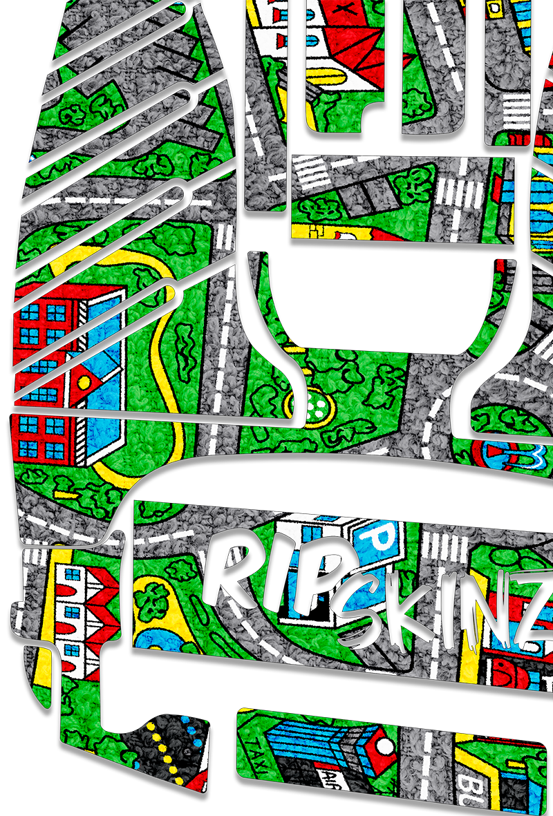 City Play Mat Graphics Kit - Standard Crazy Cart