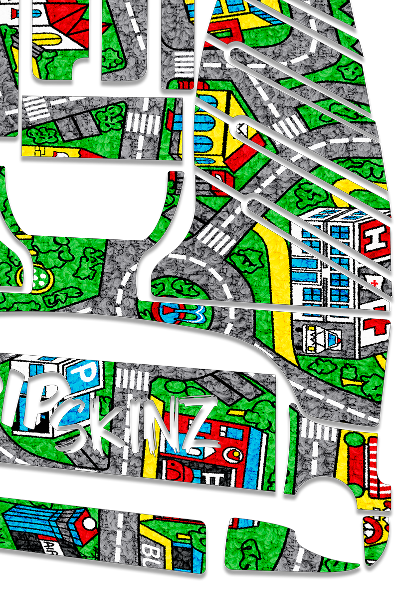 City Play Mat Graphics Kit - Standard Crazy Cart