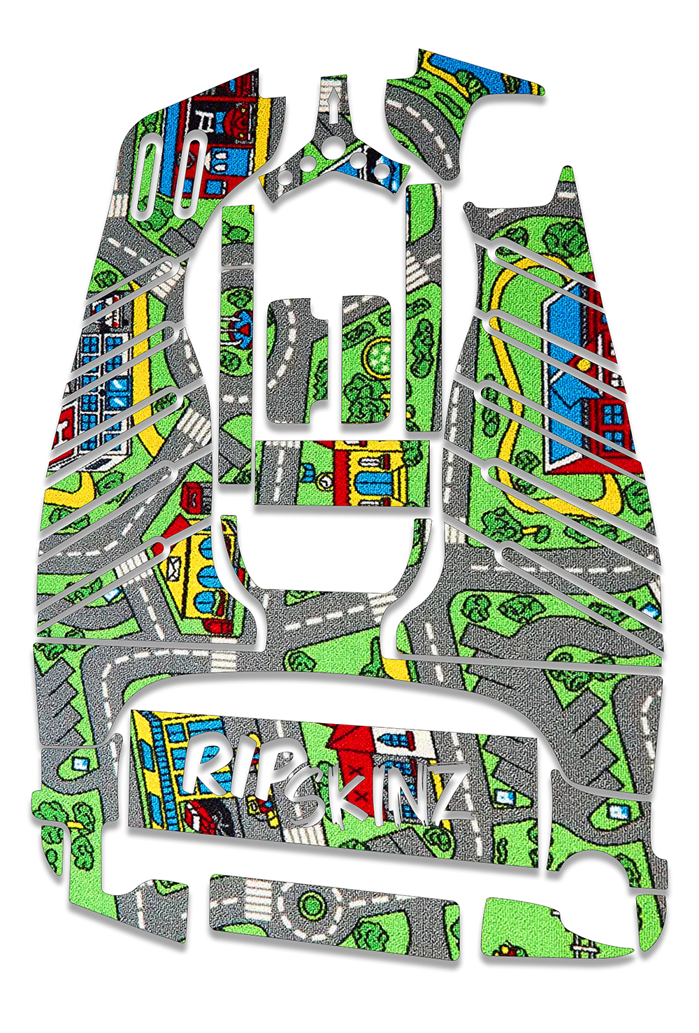 City Play Mat Graphics Kit - Standard Crazy Cart