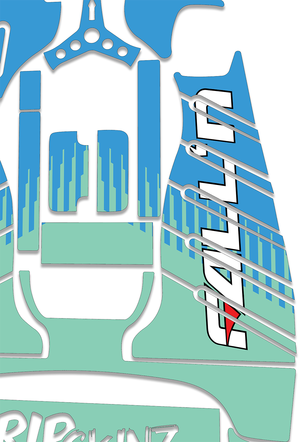 FALL'N LIVERY Graphics Kit - Standard Crazy Cart