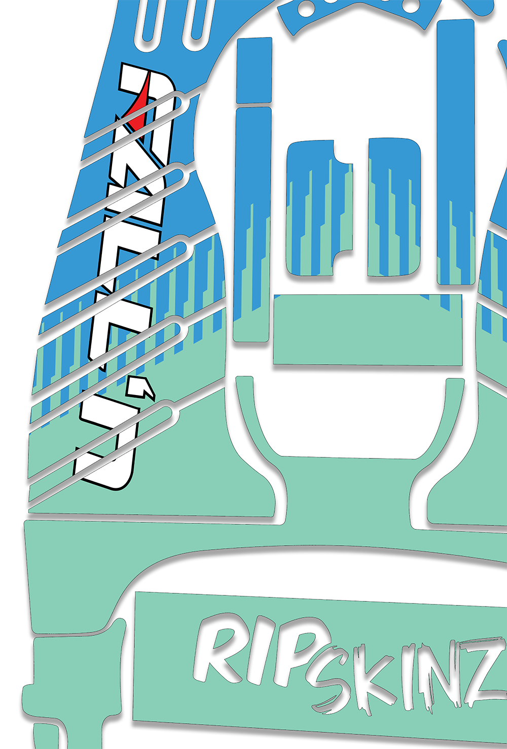 FALL'N LIVERY Graphics Kit - Standard Crazy Cart