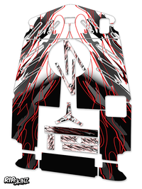 Faded Flame Graphics Kit - Crazy Cart XL