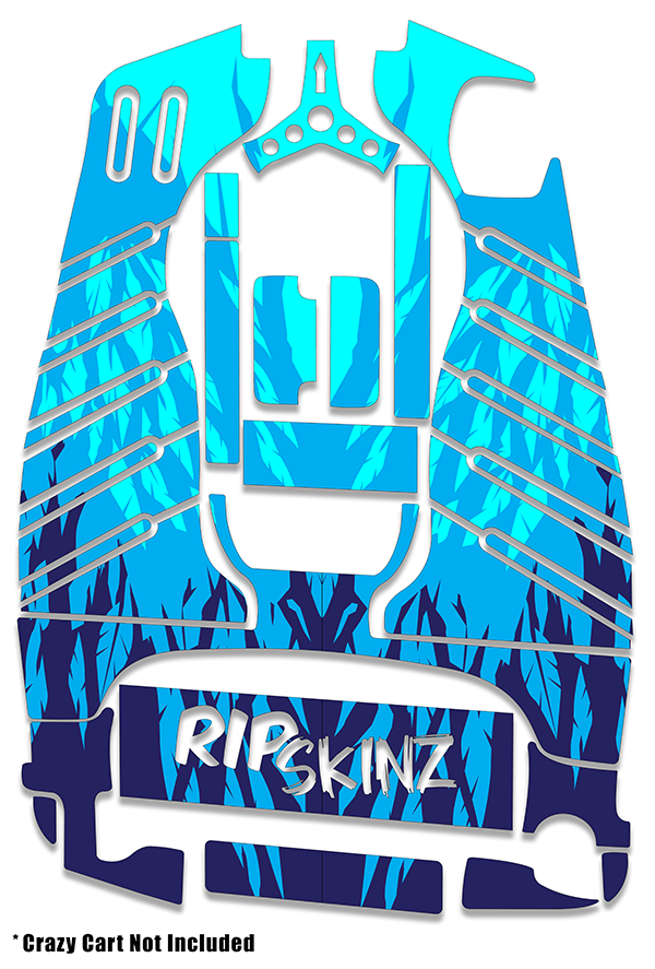 Frozen Drift Graphics Kit - Standard Crazy Cart