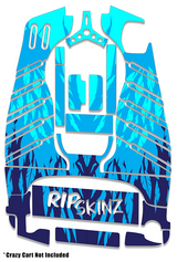 Frozen Drift Graphics Kit - Standard Crazy Cart