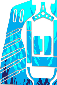 Frozen Drift Graphics Kit - Standard Crazy Cart