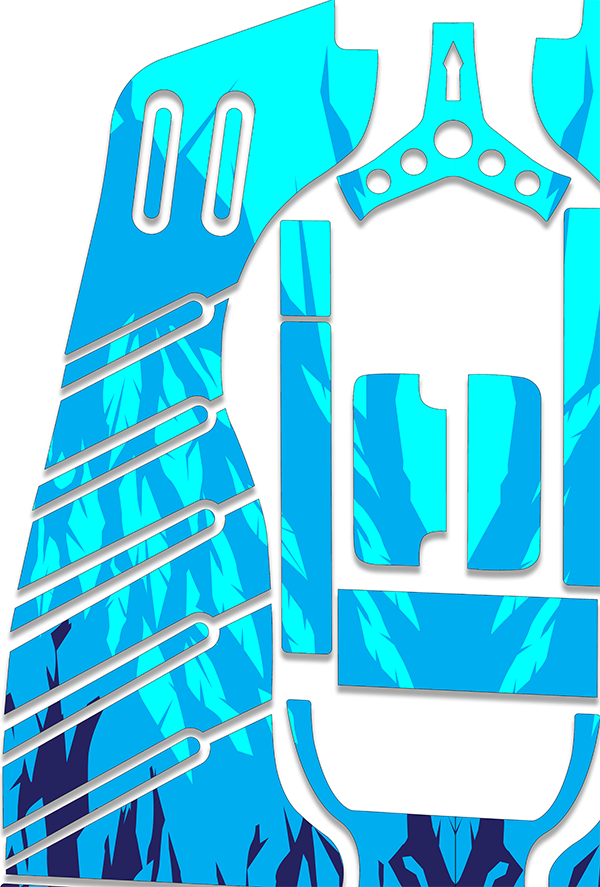 Frozen Drift Graphics Kit - Standard Crazy Cart