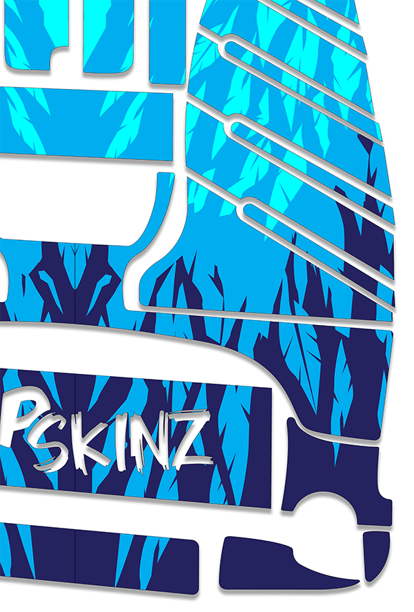 Frozen Drift Graphics Kit - Standard Crazy Cart