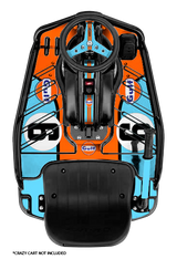Gulf Racing Graphics Kit  - Standard Crazy Cart