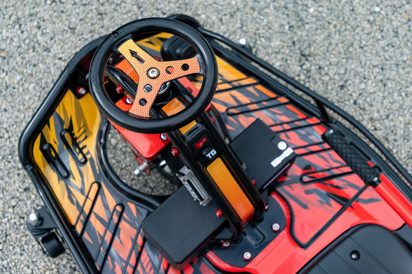 Retro Race Graphics Kit - Standard Crazy Cart