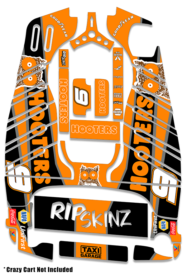 Hooters Graphics Kit - Standard Crazy Cart