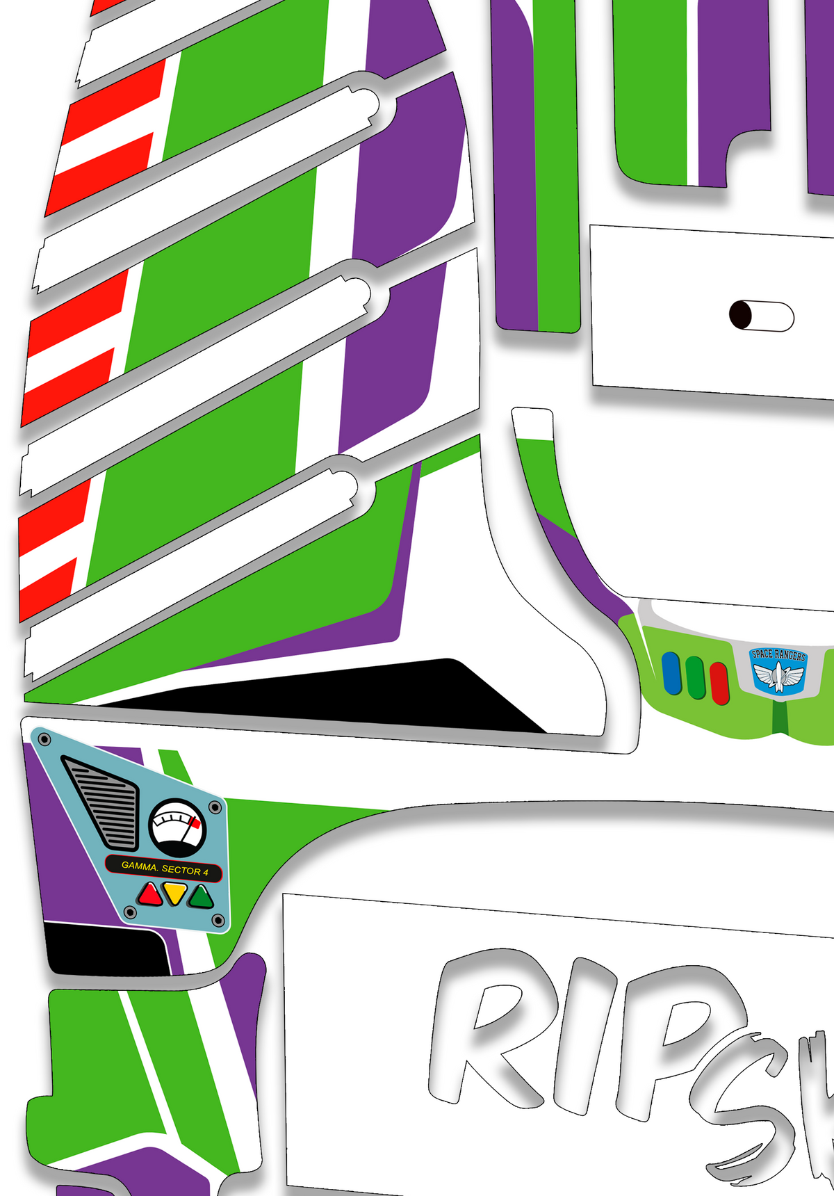 To Infinity! - Standard Crazy Cart Graphics Kit