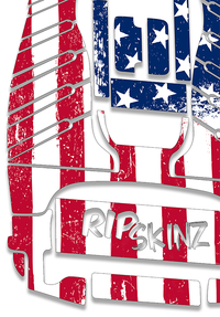 Ripskinz Shred White & Blue