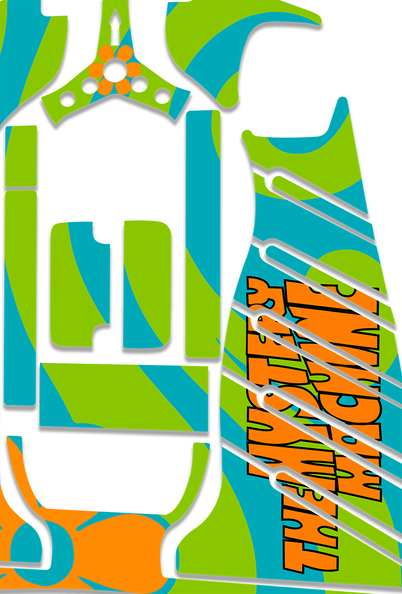 Mystery Machine - Standard Crazy Cart Graphics Kit