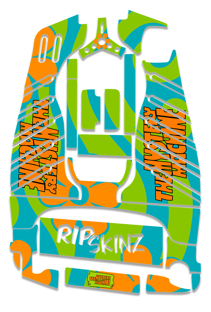 Mystery Machine - Standard Crazy Cart Graphics Kit