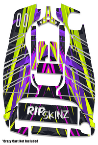 Neon Drift Graphics Kit - Standard Crazy Cart