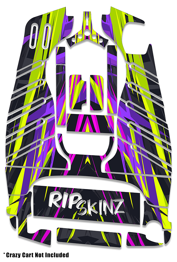 Neon Drift Graphics Kit - Standard Crazy Cart