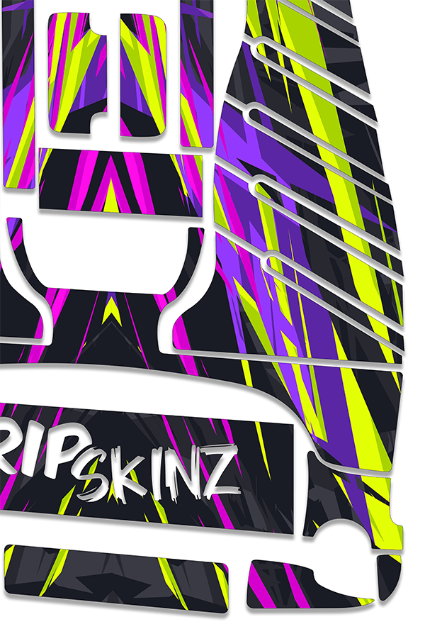 Neon Drift Graphics Kit - Standard Crazy Cart