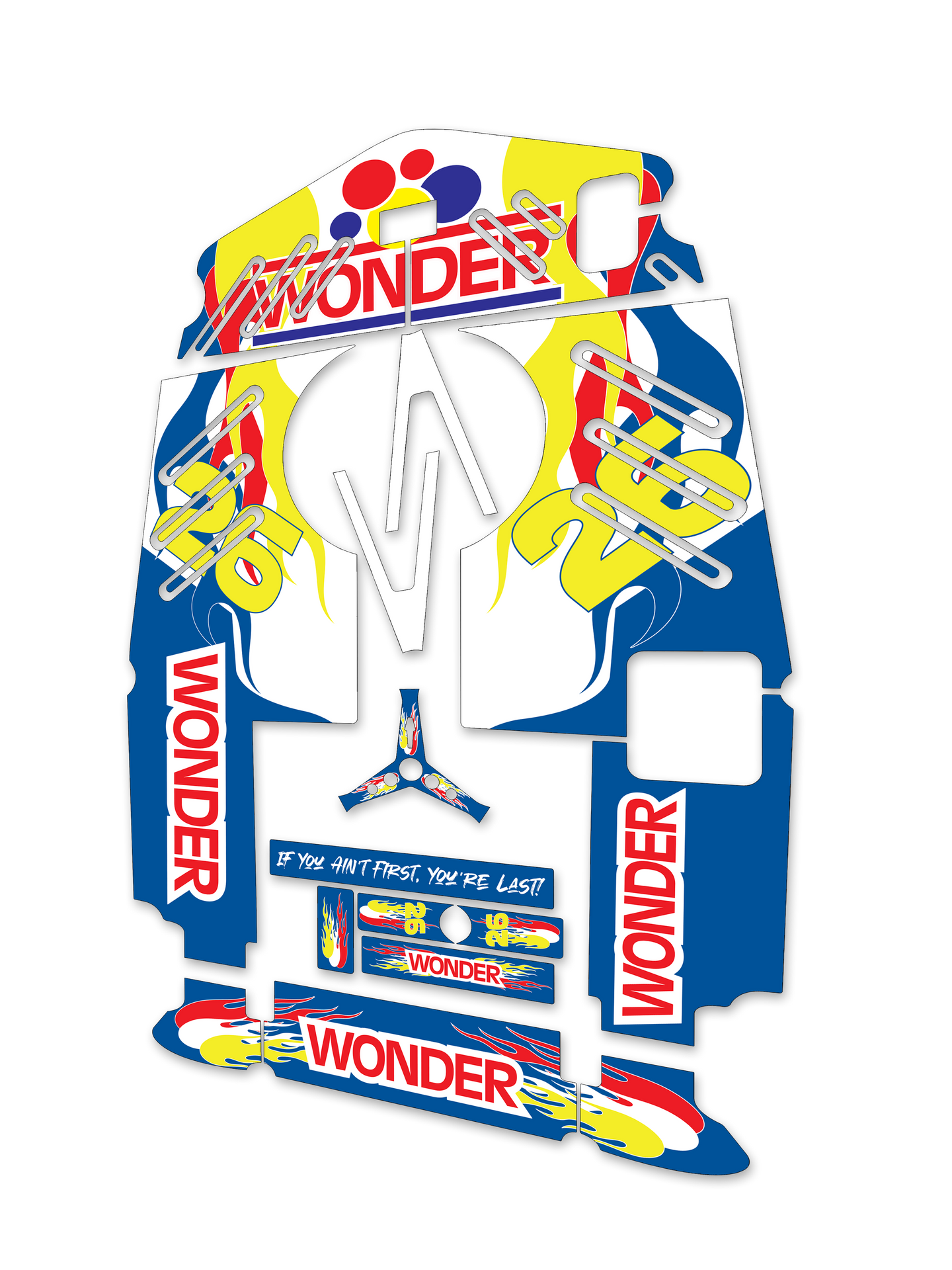 Shake N' Bake Graphics Kit - Crazy Cart XL