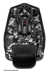 Snow Camo Graphics Kit - Standard Crazy Cart