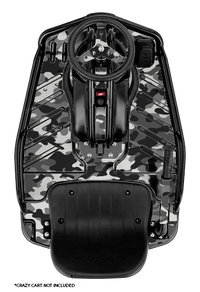 Snow Camo Graphics Kit - Standard Crazy Cart