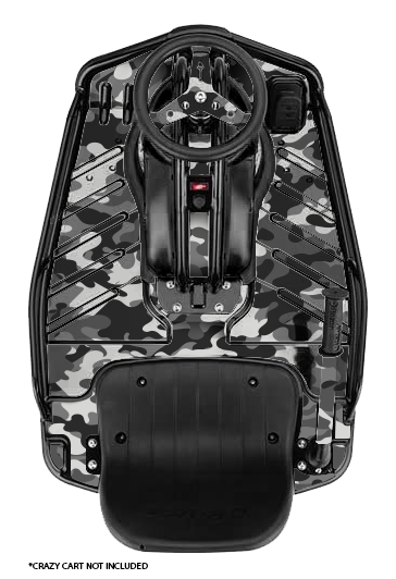 Snow Camo Graphics Kit - Standard Crazy Cart