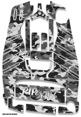 Snow Camo Graphics Kit - Standard Crazy Cart