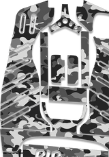 Snow Camo Graphics Kit - Standard Crazy Cart