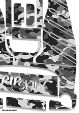 Snow Camo Graphics Kit - Standard Crazy Cart
