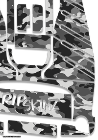 Snow Camo Graphics Kit - Standard Crazy Cart