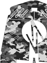 Snow Camo Graphics Kit - Crazy Cart XL