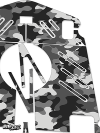 Snow Camo Graphics Kit - Crazy Cart XL