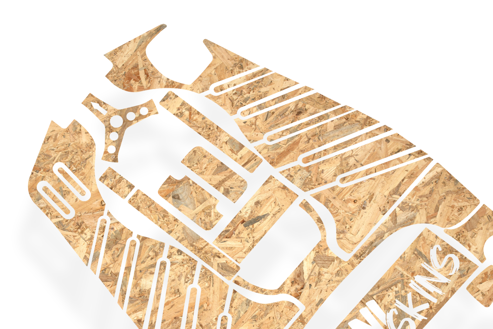 Woodgrain Graphics Kit - Standard Crazy Cart