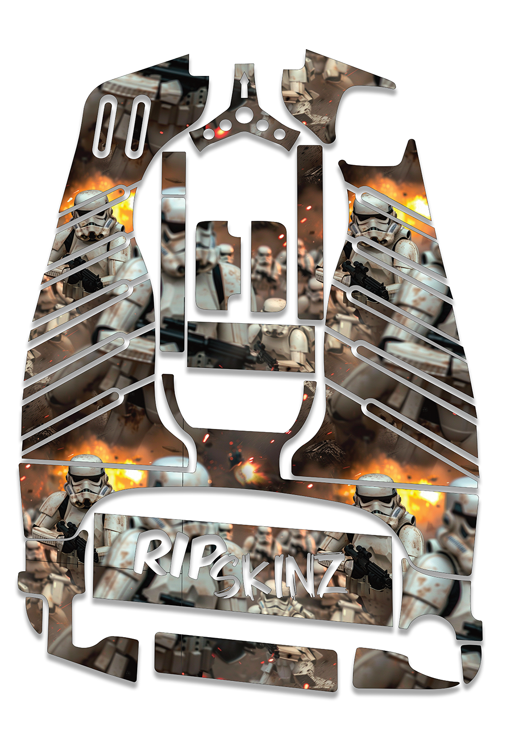 Storm Trooper Graphics Kit - Standard Crazy Cart