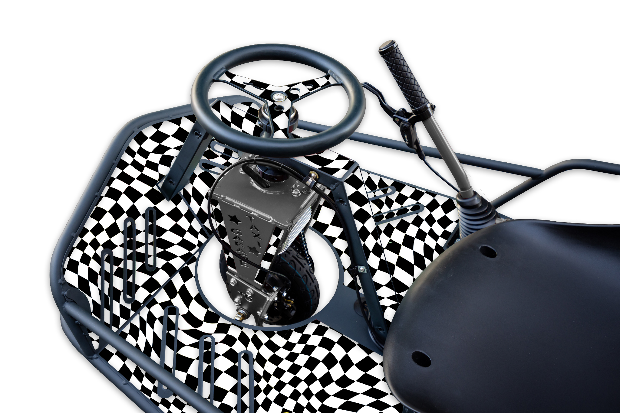 Trippy Checker Graphics Kit - Crazy Cart XL