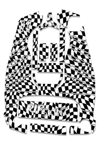 Trippy Checker - Standard Crazy Cart Graphics Kit