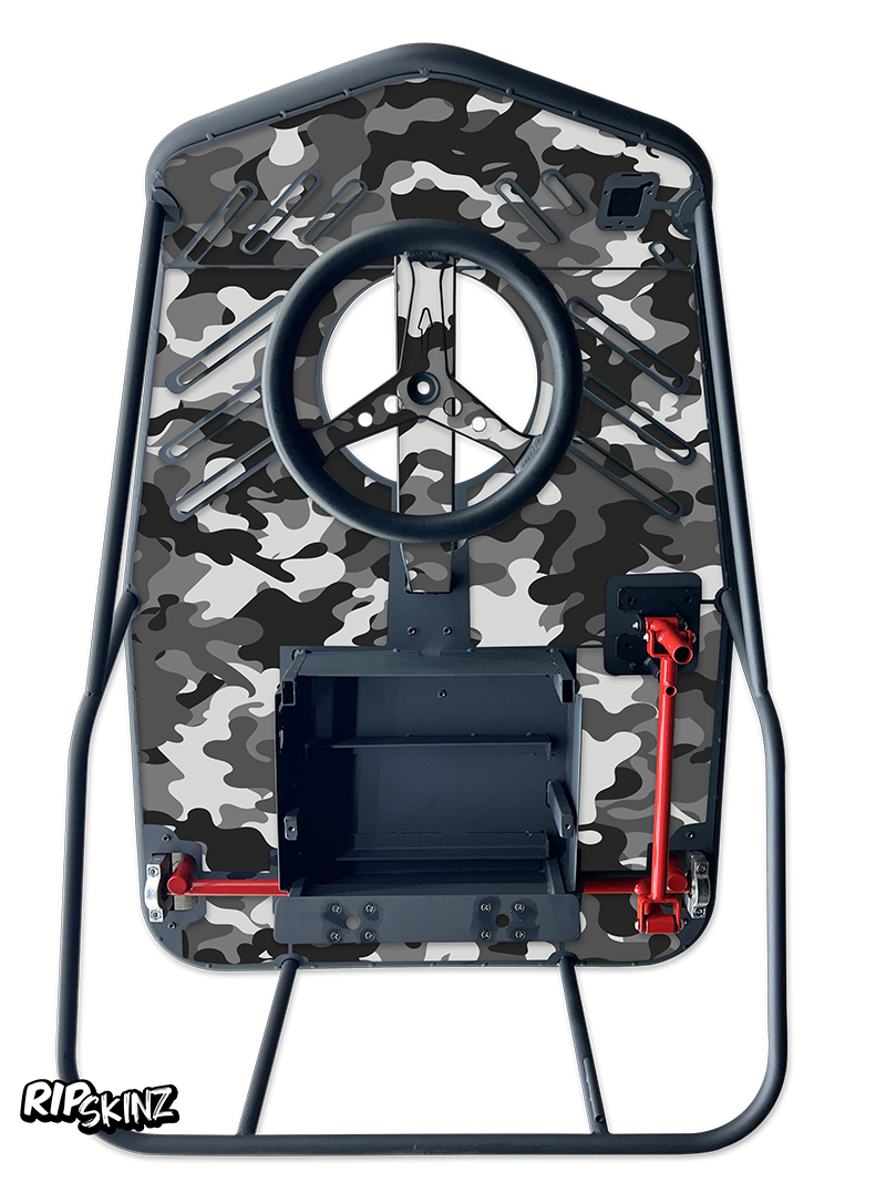 Snow Camo Graphics Kit - Crazy Cart XL