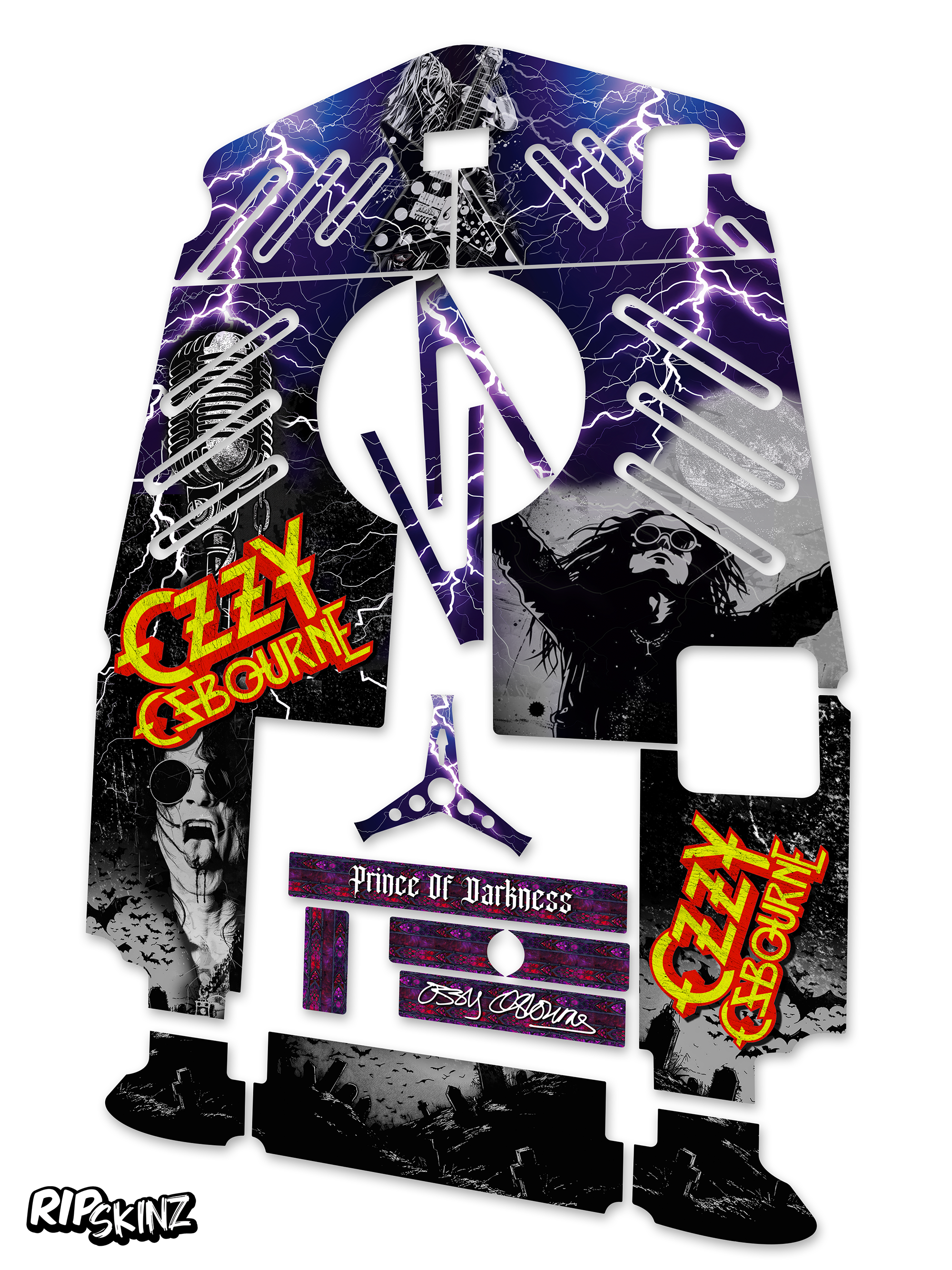 Prince Of Darkness Graphics Kit - Crazy Cart XL